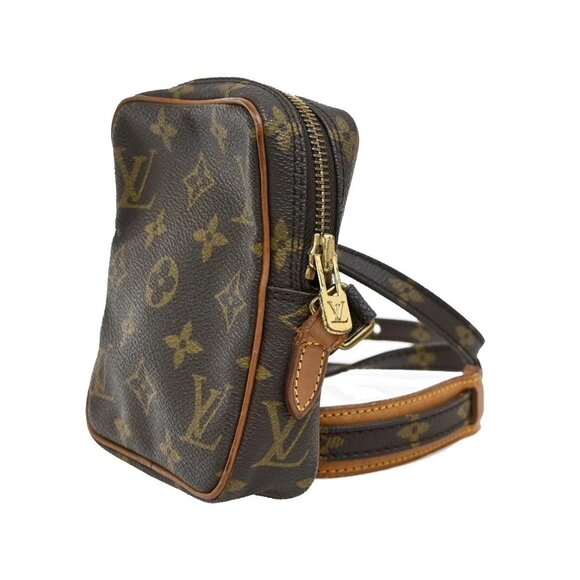 LOUIS VUITTON LV Mini Danube Shoulder Bag Monogram Leather Brown M45268 64EE895 - Picture 4 of 14